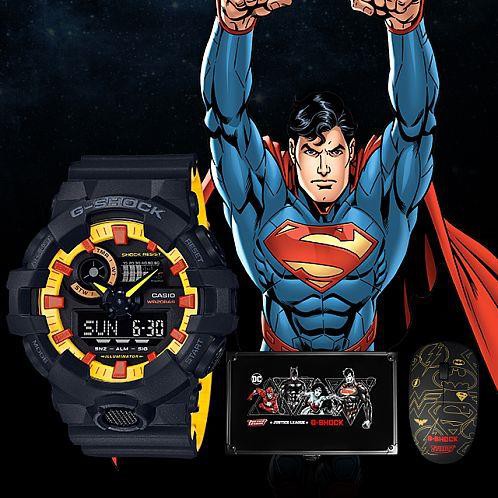 [ พร้อมส่ง ] นาฬิกา Casio G-Shock รุ่น SUPERMAN JUSTICE LEAGUE LIMITED EDITION [ GA-700BY-1A ]