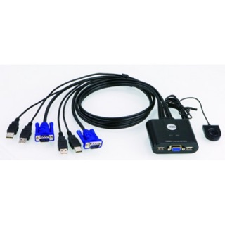 CS22U 2-Port KVM USB VGA with remote port selector Aten