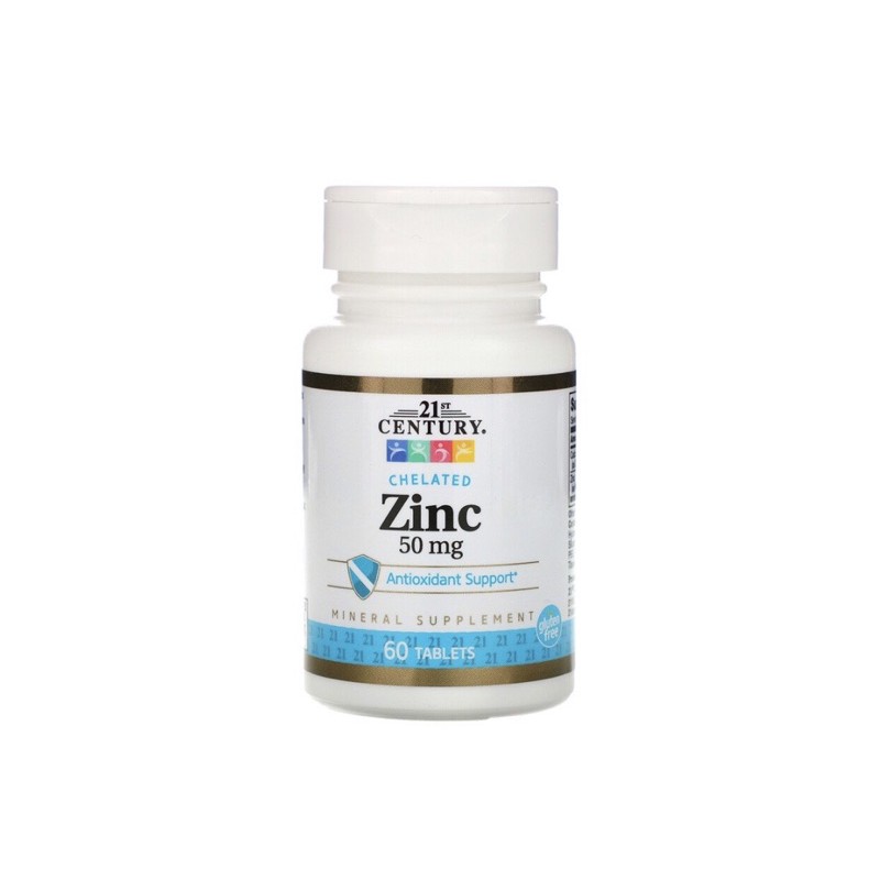 21st Century Zinc 50 mg. แบบ 60 เม็ด