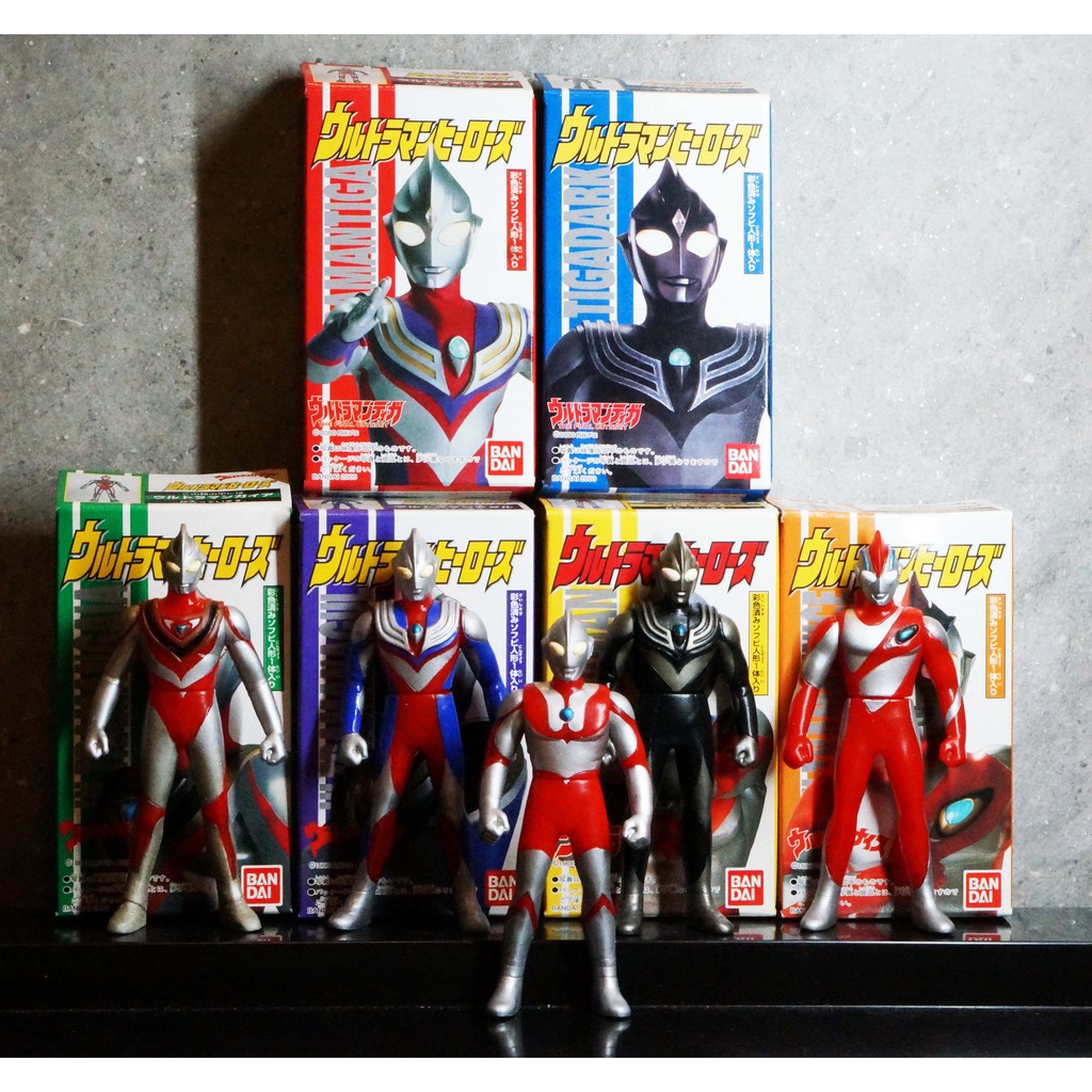 Bandai Ultraman แกะถ่าย Mini Soft Figure อุลตร้าแมน มินิ ซอฟ ปี 2000 เหมา