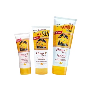 [ ส่งด่วน - ราคาถูก ] Honei V Bsc โฟมล้างหน้า น้ำผึ้ง Facial Foam Smooth & Soft