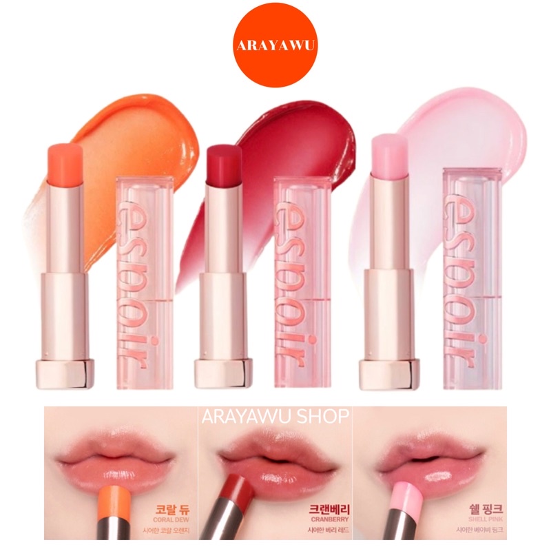 ( แท้/พร้อมส่ง) Espoir Nowear Glow lip Balm 4.5 g ลิปบาล์ม่