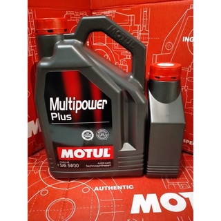 น้ำมันเครื่อง MOTUL  Multipower Plus  5W-30 เบนซิน ขนาด 4+1 ลิตร น้ำมันเครื่องกึ่งสังเคราะห์