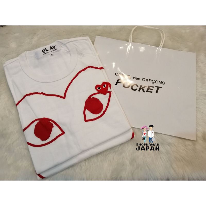 T-shirt​ Play Comme des garcons จากญี่ปุ่นทุกตัว🇯🇵