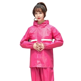 9 สีNew Alitech ชุดกันฝน เสื้อกันฝน มีแถบสะท้อนแสง Waterproof Rain Suit