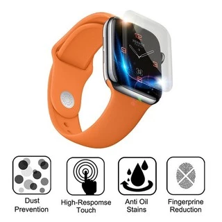 Applewatch ฟิล์ม ฟิล์ม เต็มจอ ลงโค้ง โฟกัส ฟิล์ม สำหรับ Compatible For AppleWatch Sport Series11 10 9 8/7 / 1 / 2 / 3 / 4 / 5/6 SE s TPU Film Compatible For Applewatch 9 size 41mm 45mm 38mm 40mm 42mm 44mm