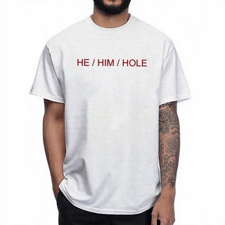 เสื้อยืดผ้าฝ้ายพิมพ์ลายแฟชั่น เสื้อยืด พิมพ์ลาย He Him Him Grindr Tee สําหรับผู้ชาย