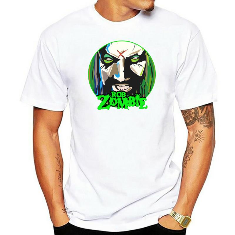 Rob Zombie T-Shirt Musician Artist Black-Navy For Men- Breathable Tops Tee Shirt