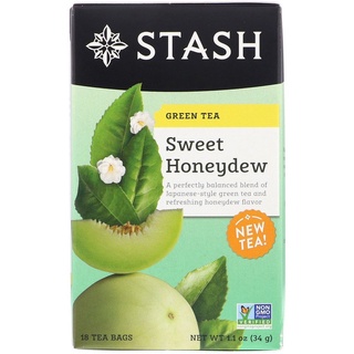 [แยกซอง/ยกกล่อง] Stash Tea, Green Tea, Sweet Honeydew