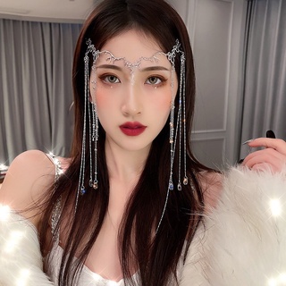 เครื่องประดับผมม่านตกแต่งหน้าต่างผมยาวรูปหยดน้ําสไตล์ Retro