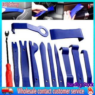 DQX_12Pcs Professional Auto Car Radio Audio Door Panel Trim Removal Pry Tool Set