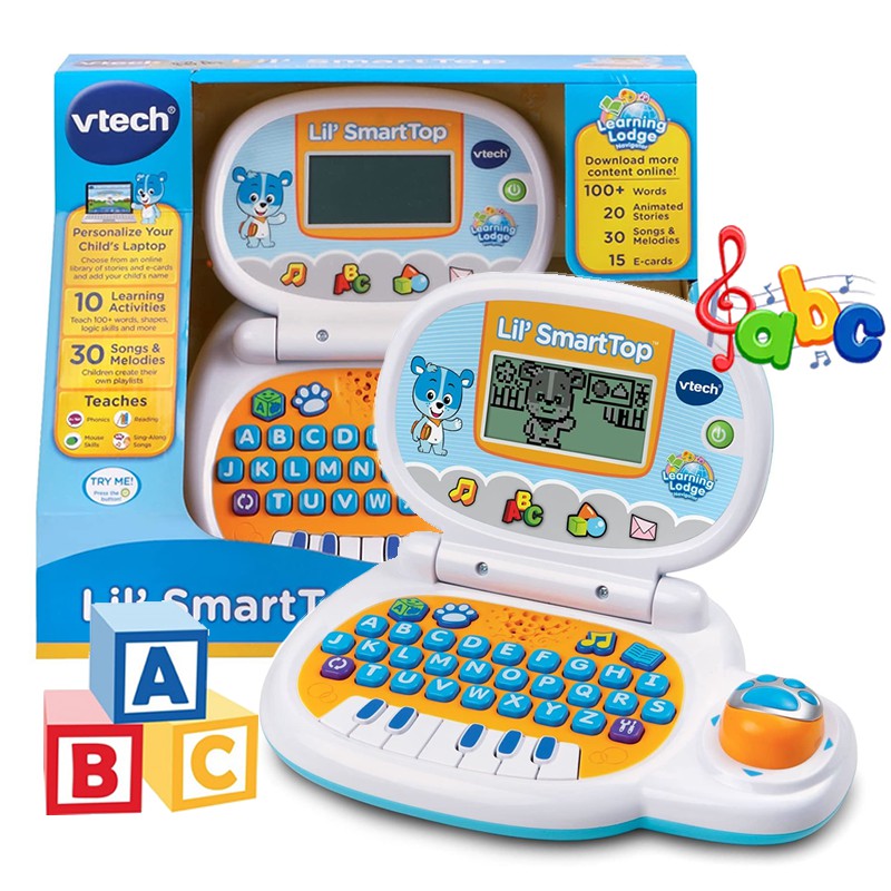 USA VTech Lil' SmartTop laptop คอมพิวเตอร์ เด็ก ของเล่น เสริมพัฒนาการ สอน คำศัพท์ ภาษาอังกฤษ