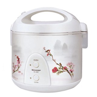 Sharp KS-11E หม้อหุงข้าวไฟฟ้าอุ่นทิพย์ชาร์ป 1.0 ลิตร รุ่น KS-11E สีขาว