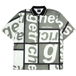 getricheasy™ Block logo oversized polo shirts