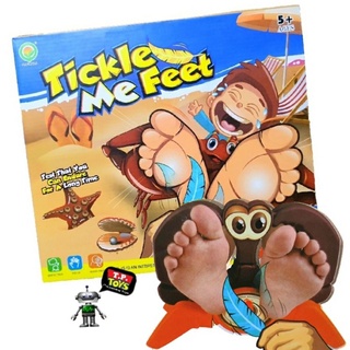 T.P. TOYS  TICKLE ME FEET เกมส์จั๊กจี้ เกมส์ล็อคเท้า หมุนแป้น จับเวลา  ของเล่นสุดฮิตในต่างประเทศ เล่นได้ทั้งครอบครัว
