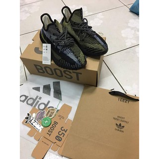 yeezy boost 350 สีดำ เขียว