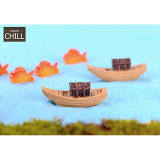 [MC456] ตุ๊กตุ่นจิ๋ว เรือชาวบ้าน 🚣‍ (1 ลำ ราคา 12 บาท)