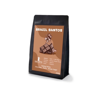 เมล็ดกาแฟ บราซิล Brazil Santos(คั่วกลางmedium)(200กรัม)