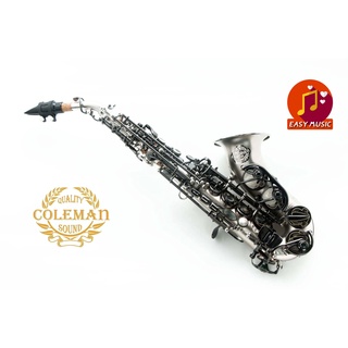 แซกโซโฟน Saxophone Curved Soprano Coleman CL-334S Matt black Nickel keys