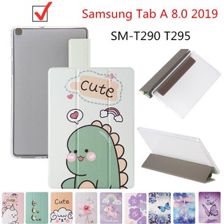 เคสหนัง Pu แบบบางสําหรับ Samsung Tab A 8 . 0 2019 Sm - T290 T295