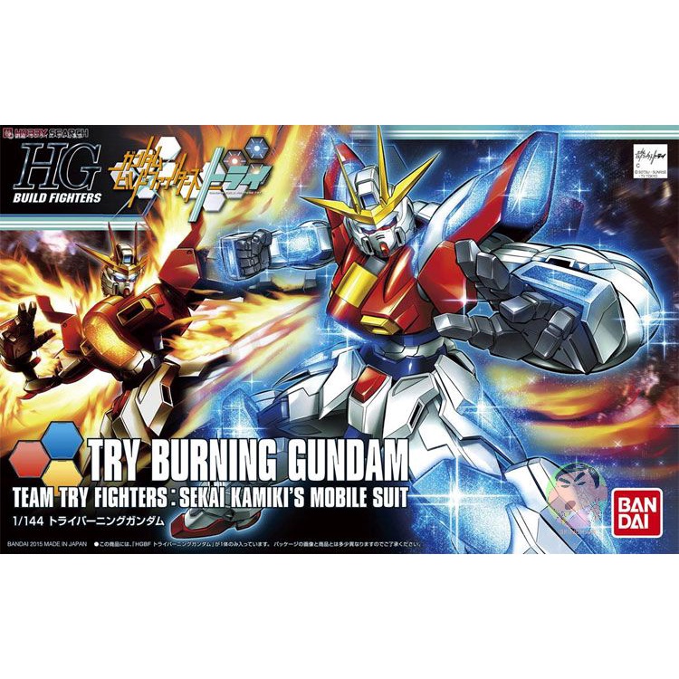 BANDAI Gundam HGBF 028 1/144 Try Burning Gundam รุ่นประกอบ ของเล่นโมเดล