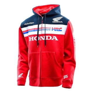 เสื้อฮู้ดขับบิ๊กไบค์ ลายทีมแข่ง HONDA HRC เนื้อผ้าเบาสบาย ระบายความร้อน ได้ดี สินค้าผลิตจากผ้าโพลีเอสเตอร์ 100%