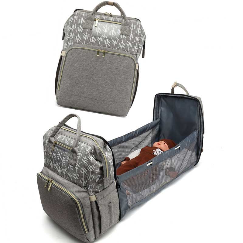 New Baby Backpack Diaper Bag Stroller Straps and Insulated Pockets