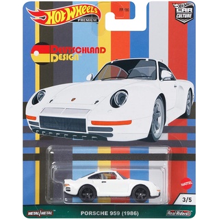 Hot Wheels Car Culture Deuturant Design - Porsche 959 (1986) GRJ70 White ล้อยาง ของแท้