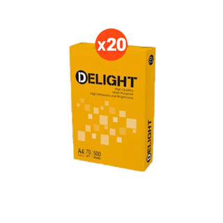 [ส่งฟรี!] Delight กระดาษถ่ายเอกสาร 70 แกรม A4 จำนวน 4 กล่อง