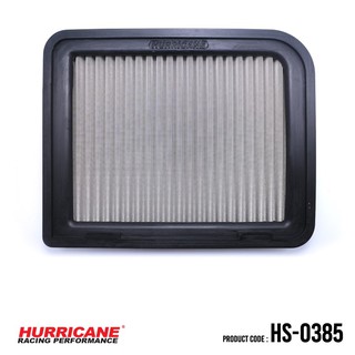 HURRICANE กรองอากาศสแตนเลส &amp; ผ้าแดง Mitsubishi ( ASX , Outlande ) HS-0385