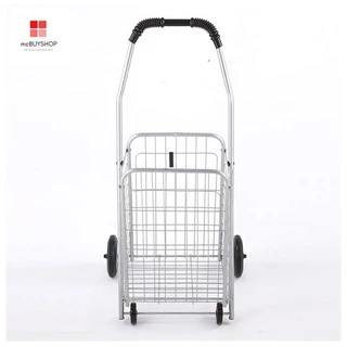 ถเข็นซื้อของพับได้ รถเข็นช้อปปิ้ง 4 ล้อ รถเข็นเหล็กอเนกประสงค์ รับน้ำหนักดี