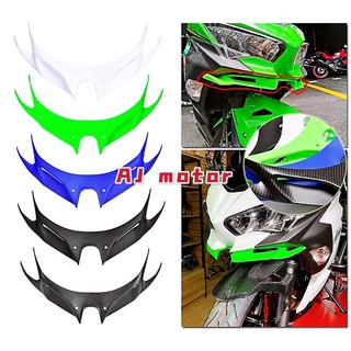 ใหม่ ชุดฝาครอบไฟหน้ารถยนต์ หนัง Pu สําหรับ NINJA250 NINJA400 2018 WINGLET KAWASAKI NINJA 250 400