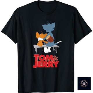 เสื้อยืดพิมพ์ลายprintingเสื้อยืด พิมพ์ลาย Tom &amp; Jerry Parkbench นําเข้า สําหรับเด็กผู้ชาย และเด็กผู้หญิง อายุ 1-12 ปีS-4