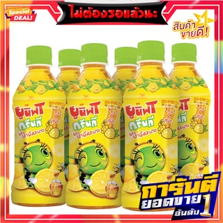 ยูนิฟ ชาเขียวพร้อมดื่ม รสน้ำผึ้งผสมมะนาว 350 มล. แพ็ค 6 ขวด Unif Green Tea Honey Lemon 350 ml x 6