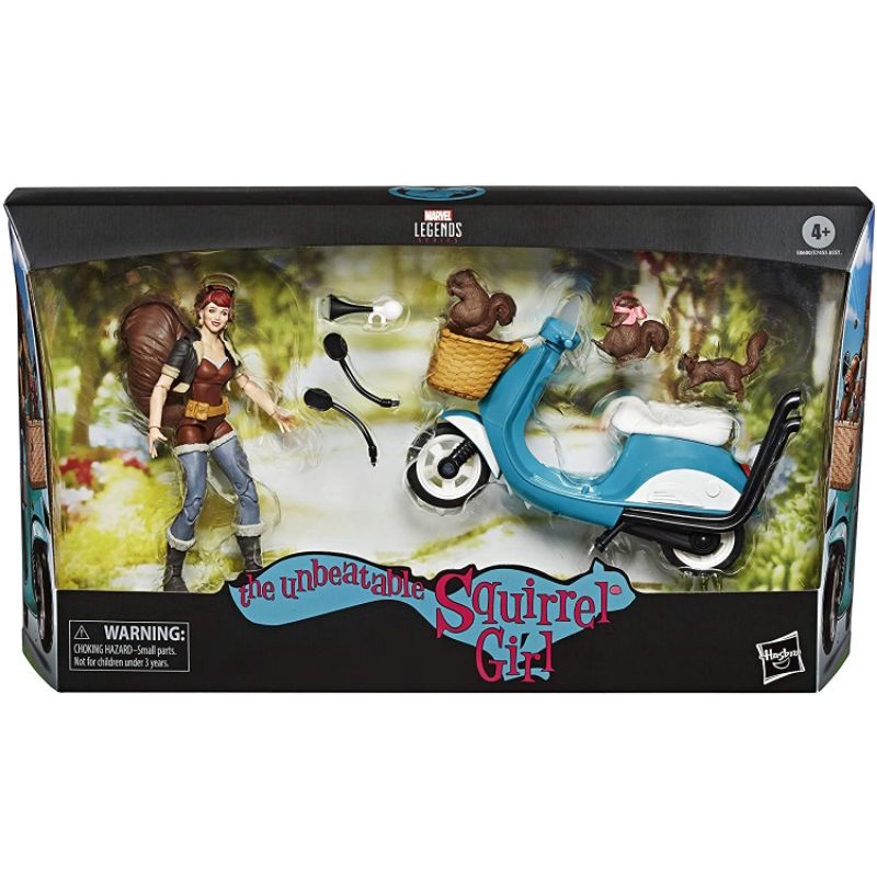 Marvel Legends Series Unbeatable Squirrel Girl on Scooter Vehicle and Accessories 6-inch Collectible