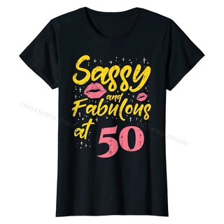 เสื้อยืดผ้าฝ้ายพรีเมี่ยม เสื้อยืด ผ้าฝ้าย ลาย Fabulous 50 Fifty Years Old 50th Birthday สําหรับผู้ชาย ผู้หญิง 39