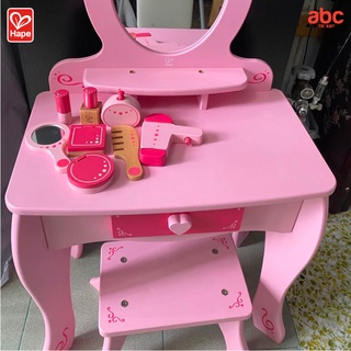 Hape Mainan Kayu Meja Rias dan Stool Dresser Table And Stool Mainan Edukasi Anak 3 Tahun ke Atas gambar 8