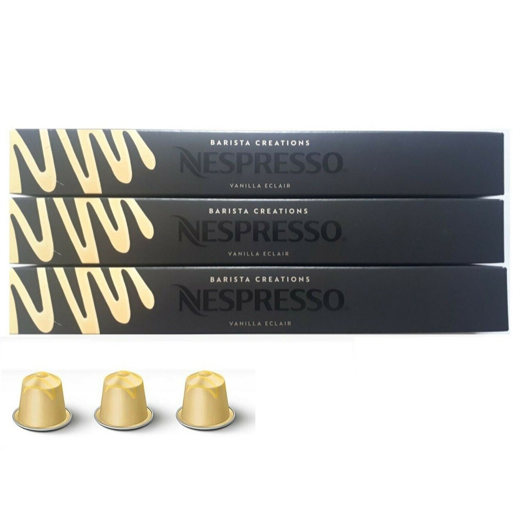 Nespresso Vanilla Éclair Ground Coffee Capsule เนสเพรสโซ วานิลลา กาแฟคั่วบด แคปซูล 30 Capsules