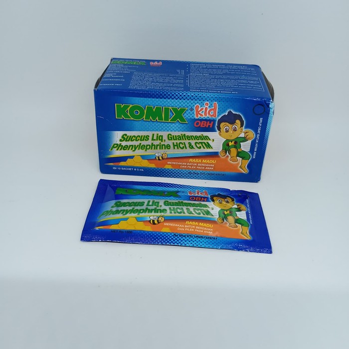 Komix KID - KOMIX ANAK OBH รสน้ําผึ้ง 1 กล่อง 10 ซอง