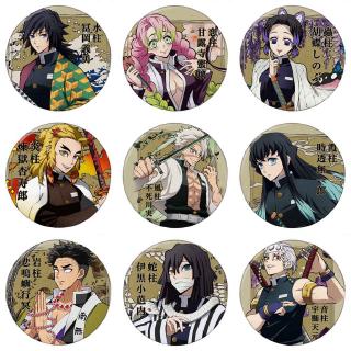 เข็มกลัด ลายอนิเมะ demon slayer:kimetsu no yaiba tomioka gyu kochou ของเล่นสำหรับเด็ก