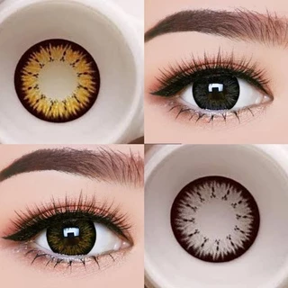 คอนแทคเลนส์ บิ๊กอาย รุ่น Melody เทา/ตาล Gray/Brown มีค่าสายตา (0.00)-(-10.00)