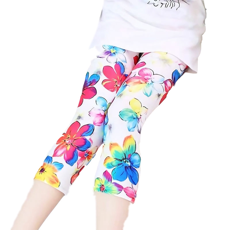 เลกกิ้งลายดอกสำหรับเด็กผู้หญิง 8 สี