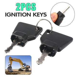 2 x กุญแจสํารองเปลี่ยนสําหรับ jcb อะไหล่ 3cx excavator switch starter 3 . 5 ซม. x 6 ซม.