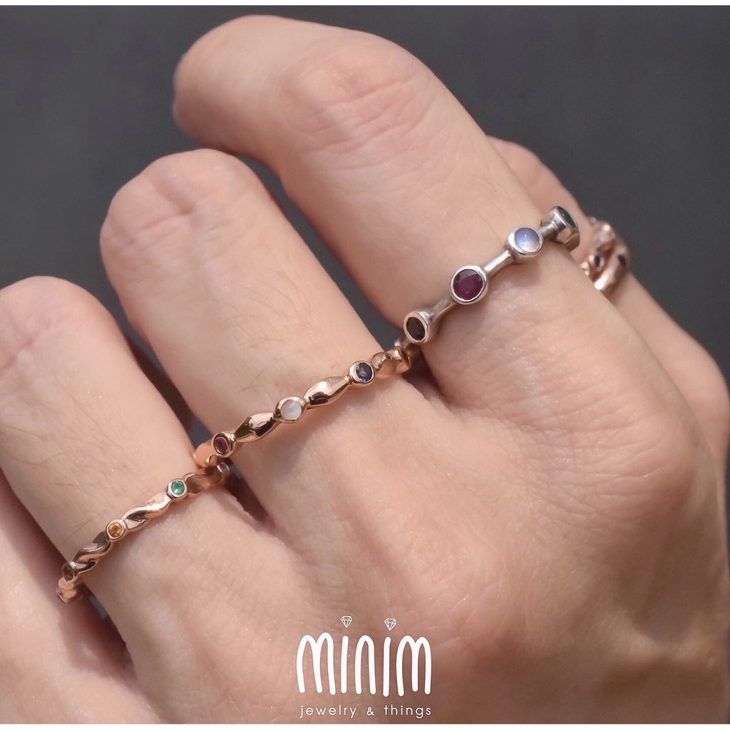 #minimjewelry แหวนนพเก้า มินิ นพเก้ามินิมอล #minimนพเก้า R026