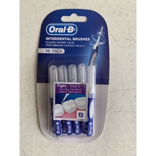 ออรัล-บี แปรงซอกฟัน10ชิ้น/แพค Oral-B Interdental Brushes 10pcs/pack ผลิต 19/5/2022