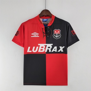 เสื้อกีฬาแขนสั้น ลายทีมชาติฟุตบอล Flamengo 100th Anniversary Edition 1995 ชุดเหย้า สไตล์วินเทจ