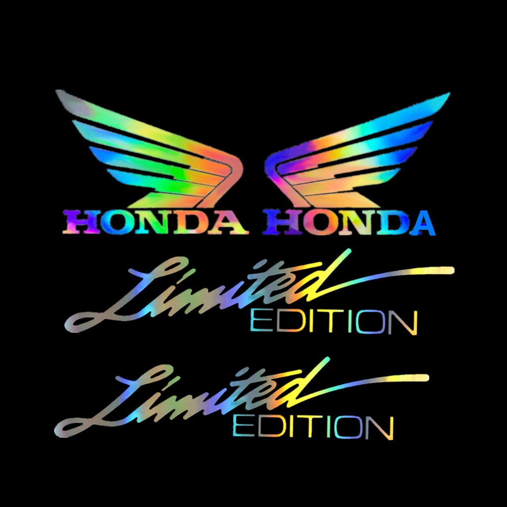 สติ๊กเกอร์เลเซอร์สะท้อนแสงกันน้ําสําหรับ Honda Wing 600 Rr Cb1000R Cb1100 Cb650F Cbr300R Vfr1200 2 / 4ชิ้น