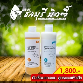 GOSEN Plex Bond Multiplier 250ml*2 โกเซ็น เพล็กซ์ ตัวเชื่อมแกน ช่วยเติมเต็มเนื้อผมที่ขาด ลดการช็อตของเส้นผม