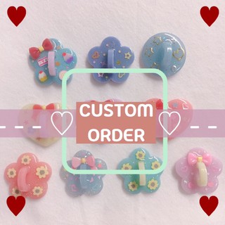 custom order ♡ (แบบสี+deco) : ที่ติดหลังเคสโทรศัพท์ / บัคเคิ้ล / buckle (มีกาวนาโน)