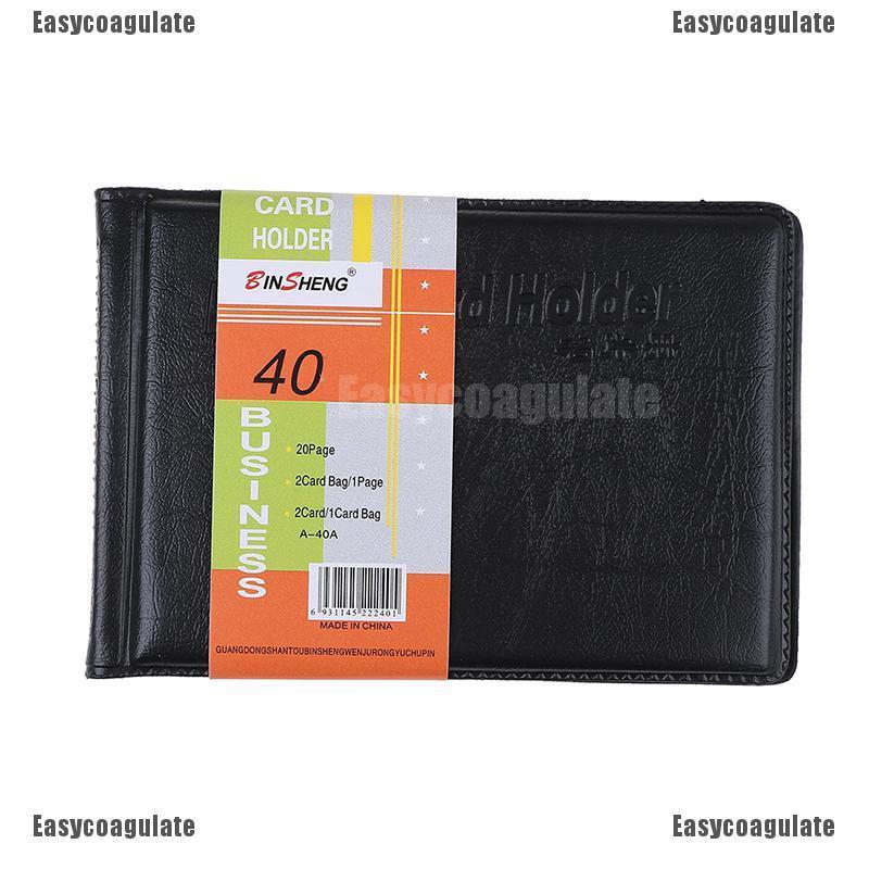 กระเป๋าใส่บัตรเครดิตกระเป๋าหนัง 40 ช่อง